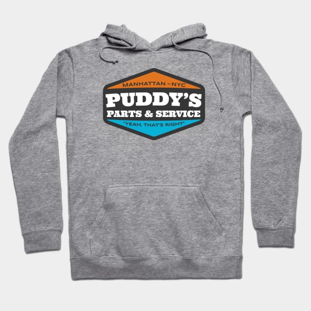 Puddy's Parts and Service Hoodie by LocalZonly